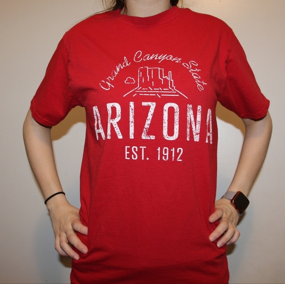 Women's Red Arizona Graphic Tee - Picture 1 of 6